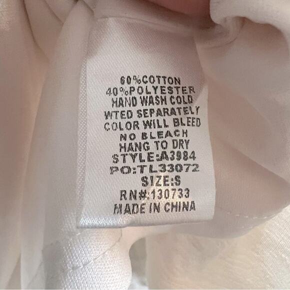 Umgee Boho Festival Lined Ivory Mini Dress- Size S - Picture 5 of 8